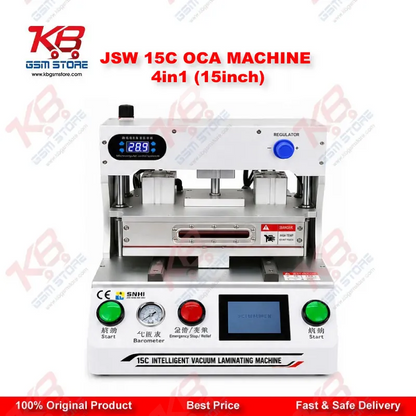 JSW-15C 15 Inch OCA Lamination Machine for Mobile Phone and Tablet Screens 4 in 1