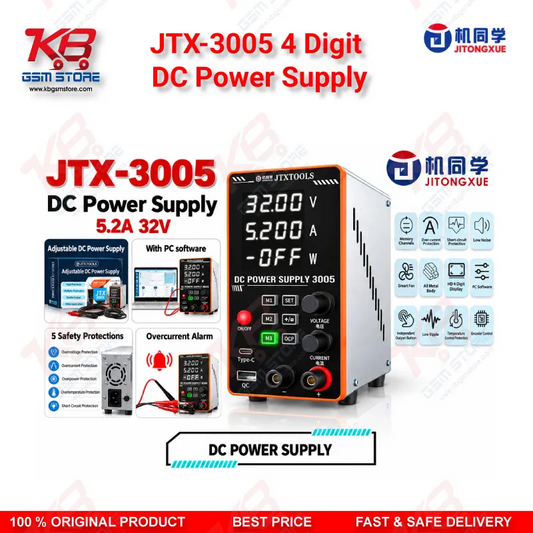 JTX-3005 4 Digit DC Power Supply for Mobile Repair Bench