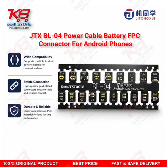 JTX BL-04 Android Boot Cable Battery Connector With ID Resistor