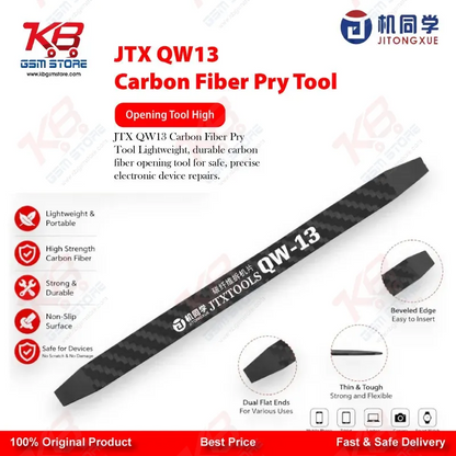 JTX QW13 Carbon Fiber Pry Opening Tool for Mobile Phone Screen & Battery Disassembly