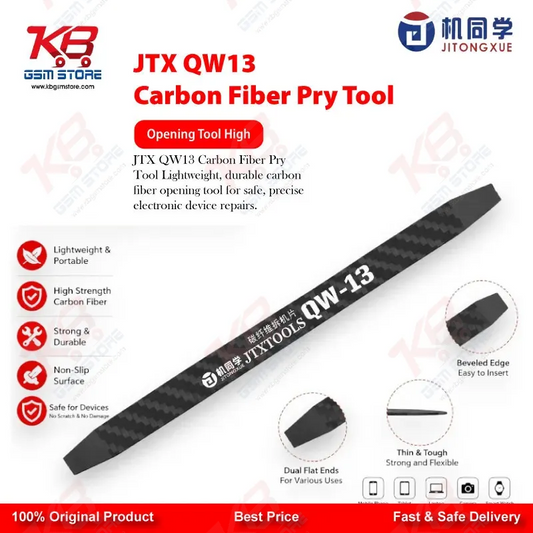 JTX QW13 Carbon Fiber Pry Opening Tool for Mobile Phone Screen & Battery Disassembly