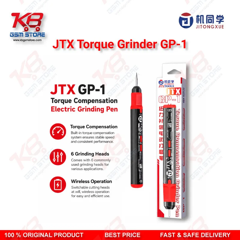 JTX GP-1 Torque Compensation Grinder Pen – Wireless IC & PCB Grinding Tool