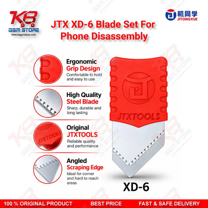 JTX XD-6 Blade Set For Phone Disassembly Square Tip