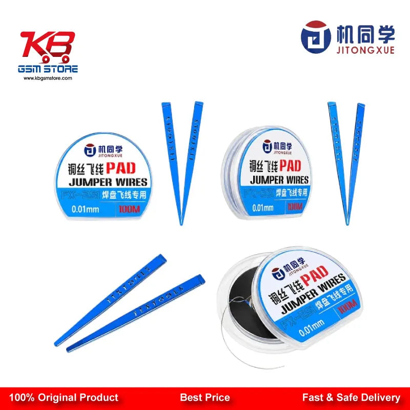 JTX FX-251 Ultra-Fine 0.01mm Jumper Wire – Pad Repair Wire for Mobile Motherboard IC Soldering