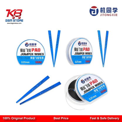 JTX FX-251 Ultra-Fine 0.01mm Jumper Wire – Pad Repair Wire for Mobile Motherboard IC Soldering