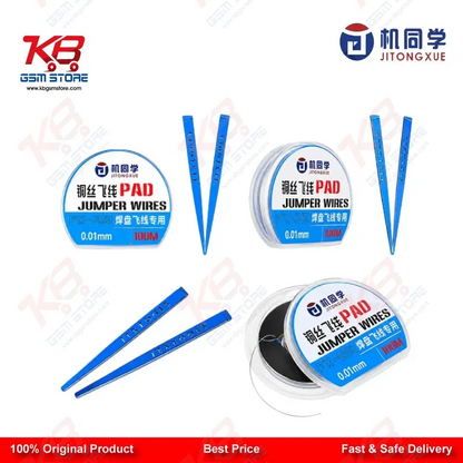 JTX FX-251 Ultra-Fine 0.01mm Jumper Wire – Pad Repair Wire for Mobile Motherboard IC Soldering