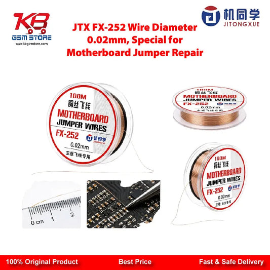 JTX FX-252 0.02mm Ultra-Fine Motherboard Jumper Wire for Mobile PCB Repair