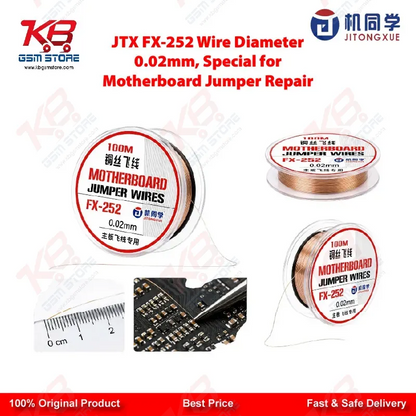 JTX FX-252 0.02mm Ultra-Fine Motherboard Jumper Wire for Mobile PCB Repair