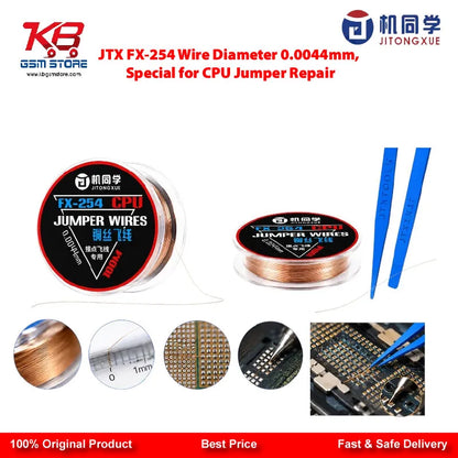 JTX FX-254 CPU Jumper Wire 0.0044mm — Ultra-Fine Copper Wire for CPU Repair