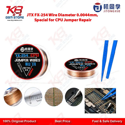 JTX FX-254 CPU Jumper Wire 0.0044mm — Ultra-Fine Copper Wire for CPU Repair
