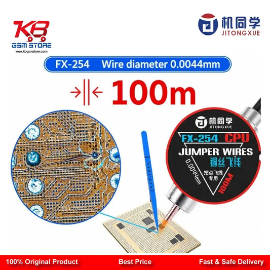 JTX FX-254 CPU Jumper Wire 0.0044mm — Ultra-Fine Copper Wire for CPU Repair