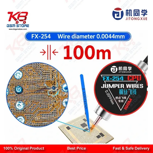 JTX FX-254 CPU Jumper Wire 0.0044mm — Ultra-Fine Copper Wire for CPU Repair
