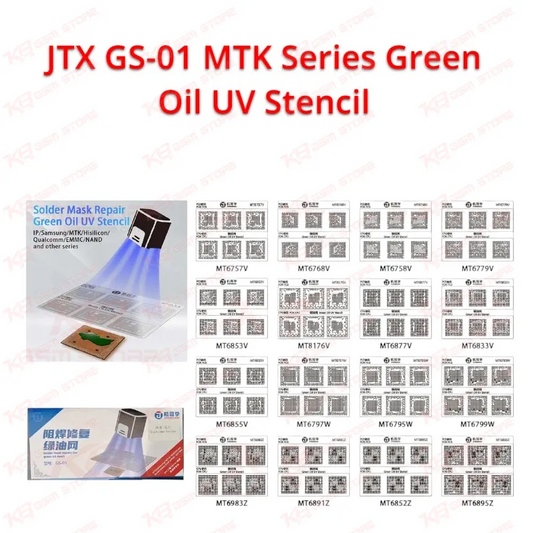 JTX GS-01 MTK Series Green Oil UV Stencil