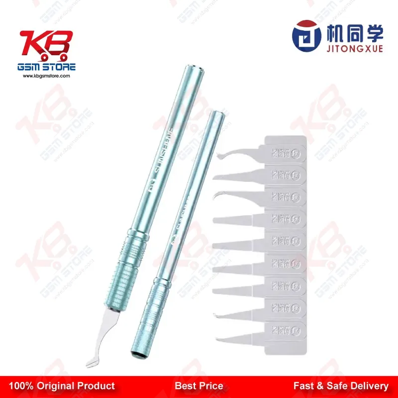 JTX BS-2 Half-Blade 11-in-1 Multi-Functional High-Toughness Steel Blade Set for Mobile PCB & IC Repair
