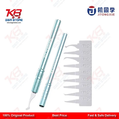 JTX BS-2 Half-Blade 11-in-1 Multi-Functional High-Toughness Steel Blade Set for Mobile PCB & IC Repair