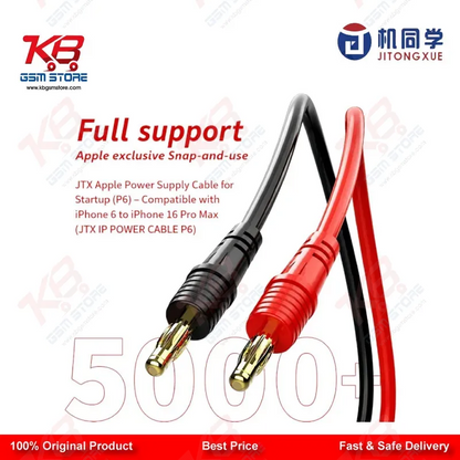 JTX P6 Apple Startup Power Boot Cable for iPhone 6 to 16 Pro Max – 8-in-1 FPC DC Power Cable