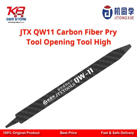 JTX QW11 Carbon Fiber Pry Opening Tool – Ultra-Thin Screen & Battery Removal Spudger for Mobile Repair