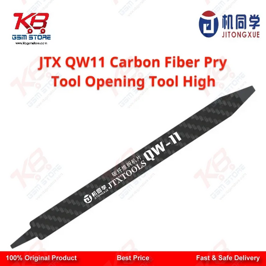 JTX QW11 Carbon Fiber Pry Opening Tool – Ultra-Thin Screen & Battery Removal Spudger for Mobile Repair