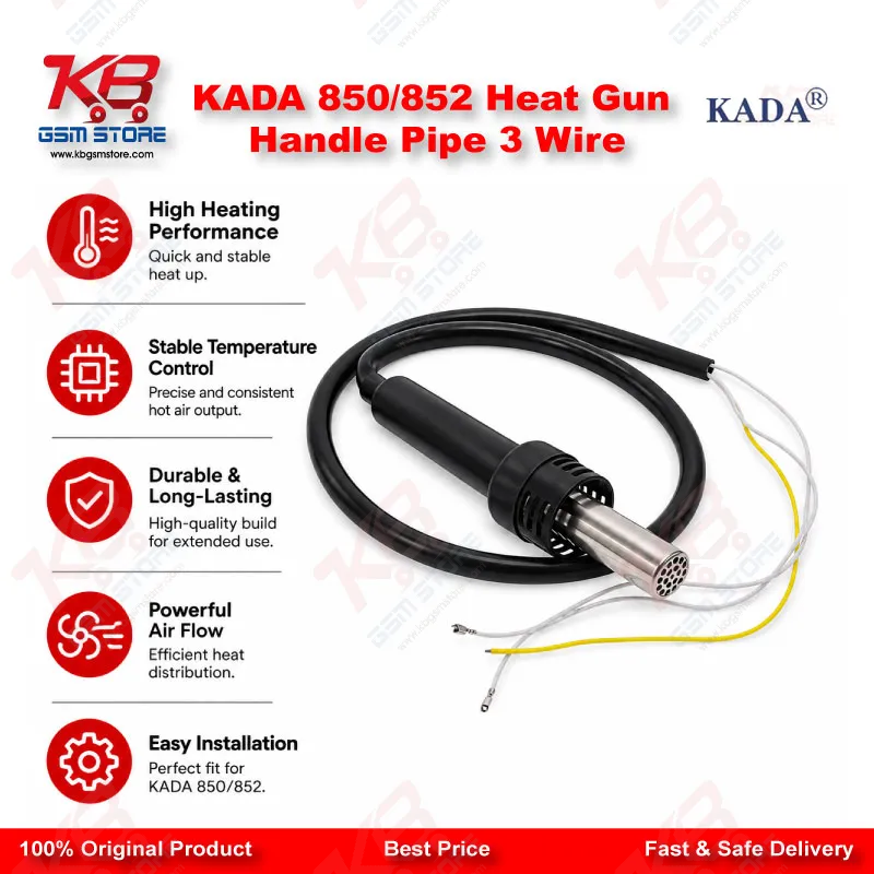 KADA 850/852 Heat Gun Handle Pipe 3 Wire