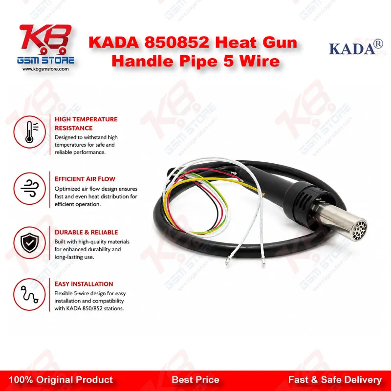 KADA 850/852 Heat Gun Handle Pipe 5 Wire