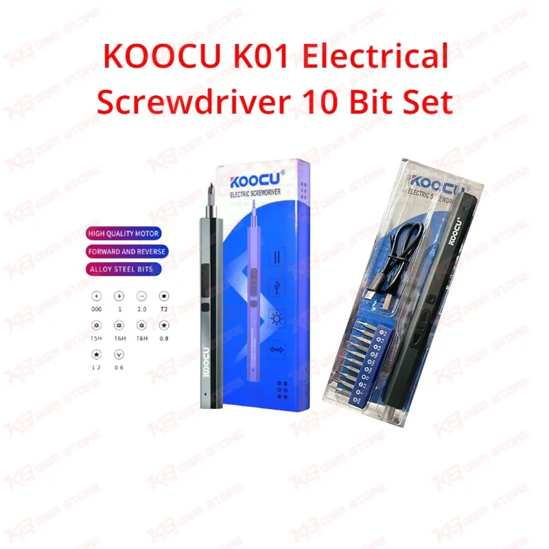 KOOCU K01 Electrical Screwdriver 10 Bit Set