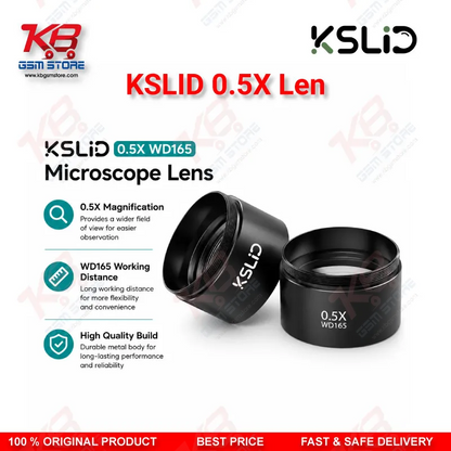 KSLID 0.5X Auxiliary Barlow Objective Lens for Stereo Microscope – M48 Mount