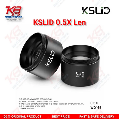 KSLID 0.5X Auxiliary Barlow Objective Lens for Stereo Microscope – M48 Mount