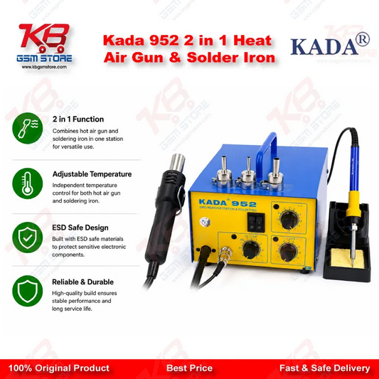 Kada 952 2 in 1 Heat Air Gun & Solder Iron