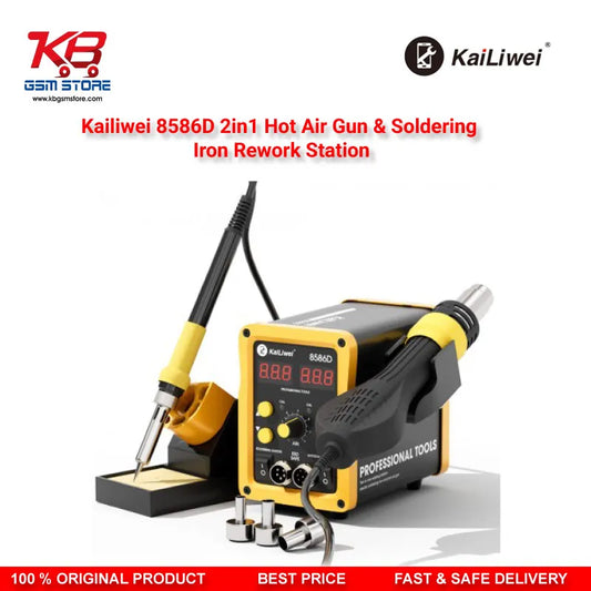 Kailiwei 8586D 2in1 Hot Air Gun & Soldering Iron Rework Station