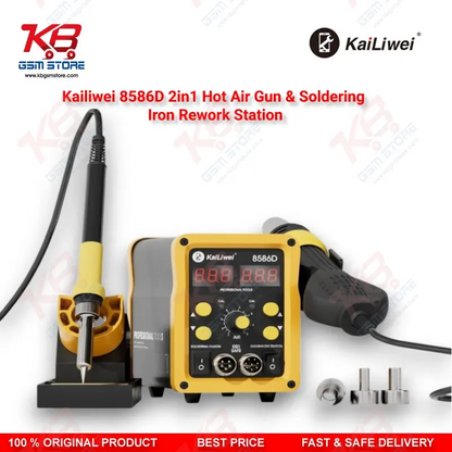 Kailiwei 8586D 2in1 Hot Air Gun & Soldering Iron Rework Station