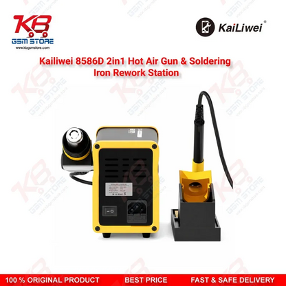 Kailiwei 8586D 2in1 Hot Air Gun & Soldering Iron Rework Station