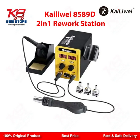 Kailiwei 8589D 2-in-1 Hot Air Gun & Soldering Iron Rework Station