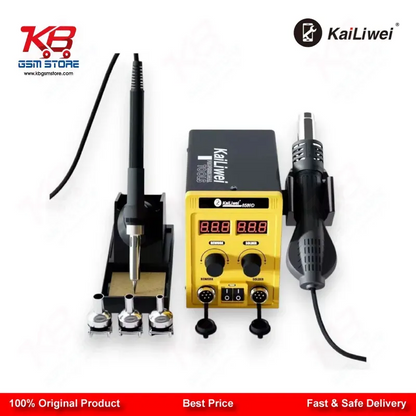 Kailiwei 8589D 2-in-1 Hot Air Gun & Soldering Iron Rework Station