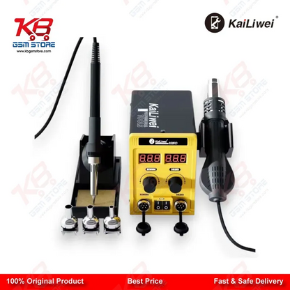 Kailiwei 8589D 2-in-1 Hot Air Gun & Soldering Iron Rework Station