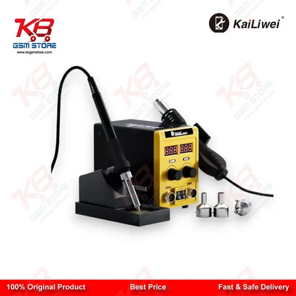 Kailiwei 8589D 2-in-1 Hot Air Gun & Soldering Iron Rework Station