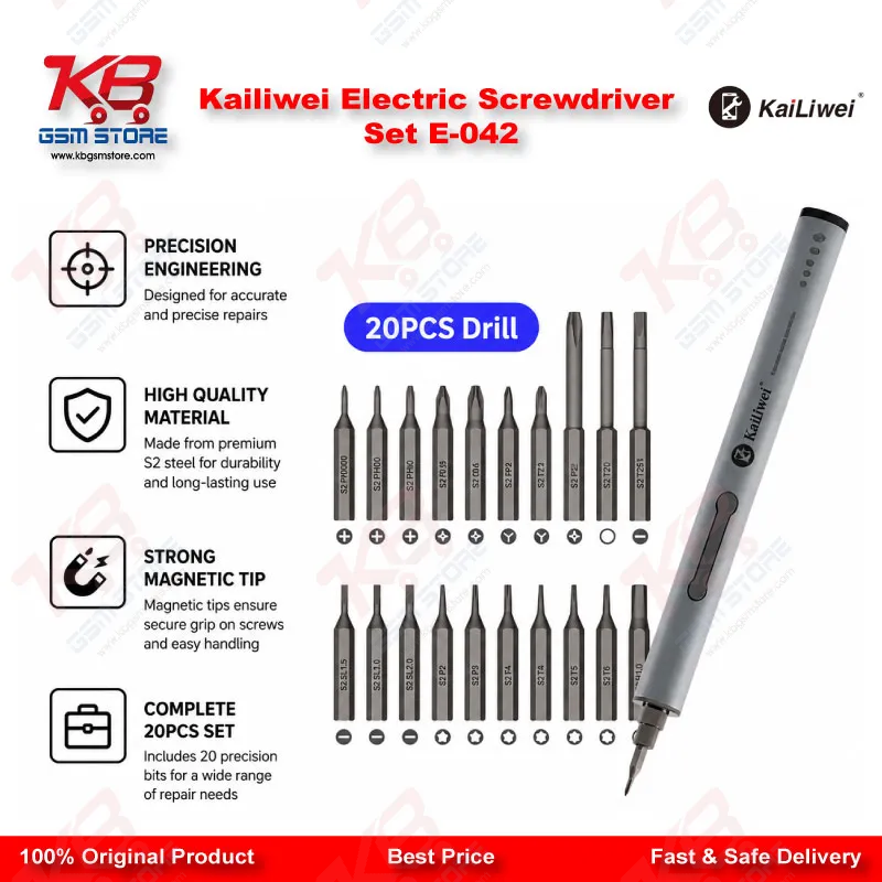 Kailiwei Electric Screwdriver Set E-042