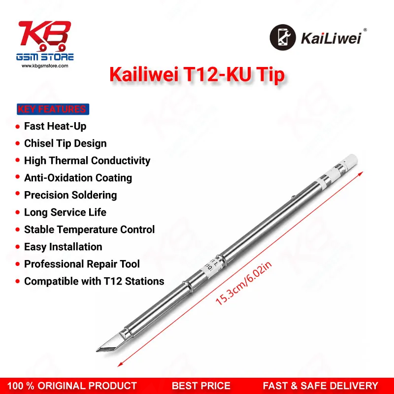 Kailiwei T12-KU Knife Soldering Iron Tip for T12 Soldering Station