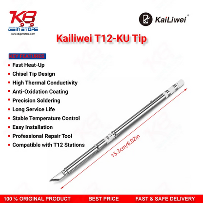 Kailiwei T12-KU Knife Soldering Iron Tip for T12 Soldering Station