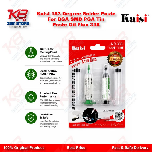 Kaisi 183 Degree Solder Paste For BGA SMD PGA Tin Paste Oil Flux 338