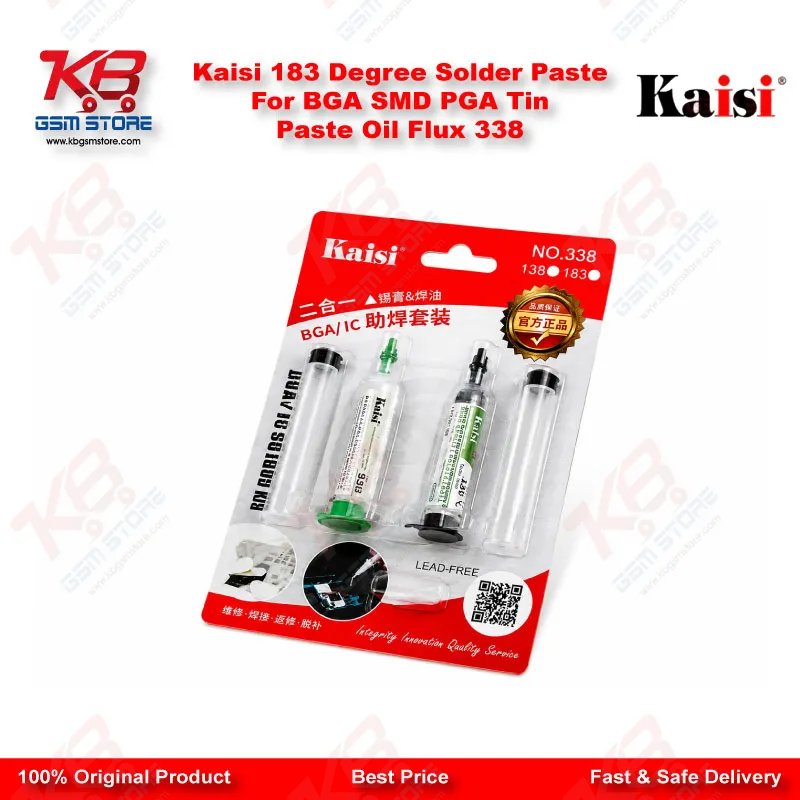 Kaisi 183 Degree Solder Paste For BGA SMD PGA Tin Paste Oil Flux 338