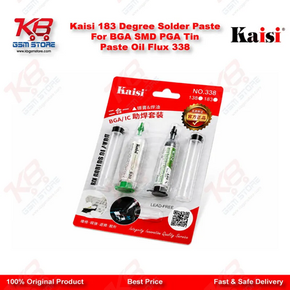 Kaisi 183 Degree Solder Paste For BGA SMD PGA Tin Paste Oil Flux 338
