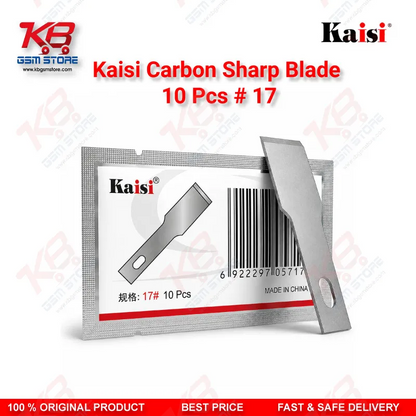 Kaisi Carbon Sharp Blade #17 (10 Pcs) – PCB Glue Scraper & Motherboard Prying Blade Set