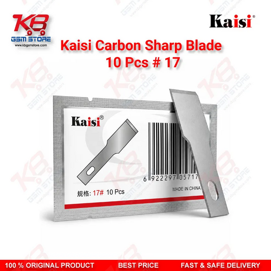 Kaisi Carbon Sharp Blade #17 (10 Pcs) – PCB Glue Scraper & Motherboard Prying Blade Set