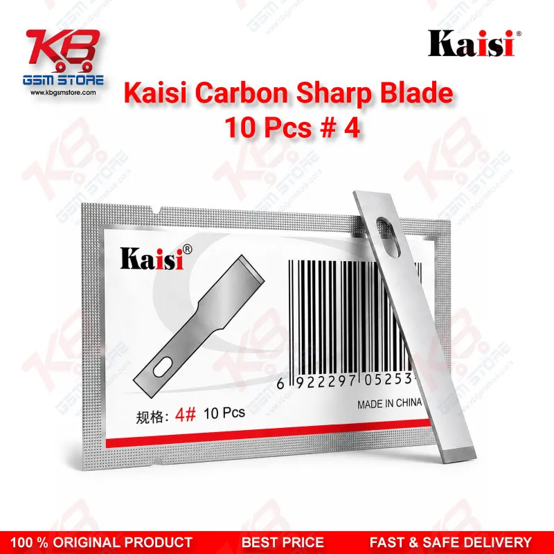 Kaisi Carbon Sharp Blade #4 (10 Pcs) – Precision PCB & Motherboard Repair Scalpel Blades