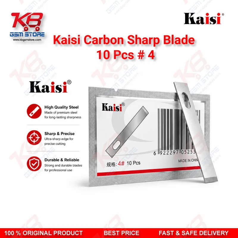 Kaisi Carbon Sharp Blade #4 (10 Pcs) – Precision PCB & Motherboard Repair Scalpel Blades