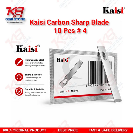 Kaisi Carbon Sharp Blade #4 (10 Pcs) – Precision PCB & Motherboard Repair Scalpel Blades