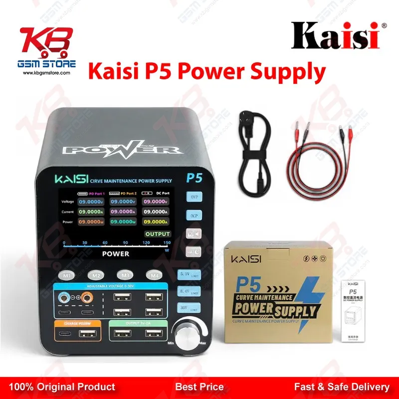 Kaisi P5 30V 5A Intelligent DC Regulated Power Supply for Mobile Repair Bench
