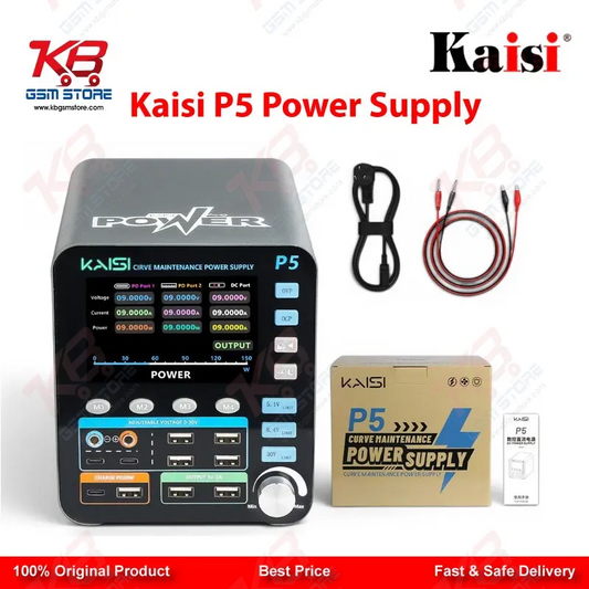 Kaisi P5 30V 5A Intelligent DC Regulated Power Supply for Mobile Repair Bench