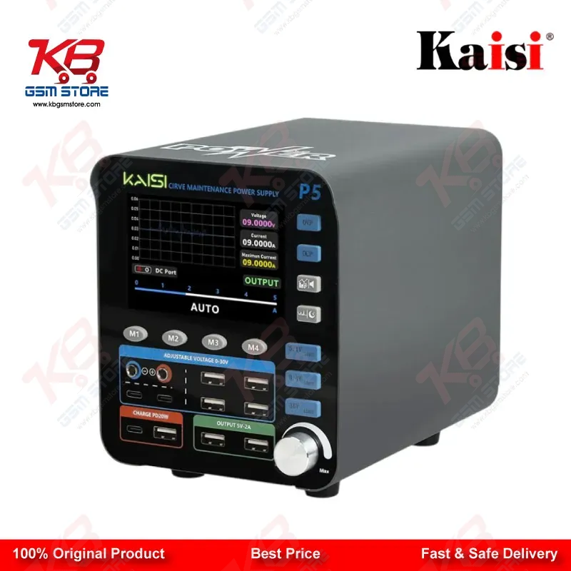 Kaisi P5 30V 5A Intelligent DC Regulated Power Supply for Mobile Repair Bench