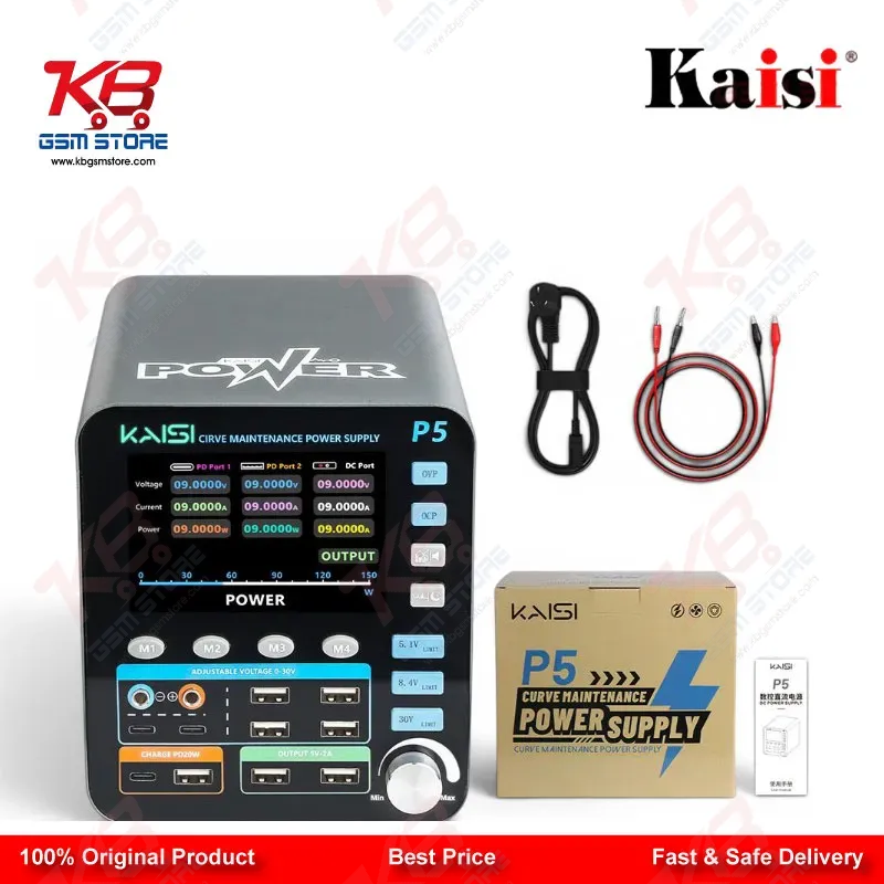 Kaisi P5 30V 5A Intelligent DC Regulated Power Supply for Mobile Repair Bench